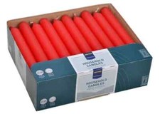 30 Kerzen rote Tafelkerzen