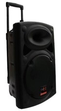 (B-WARE) E-Lektron EL30-M mobile PA Soundanlage Akku-MP3-USB-BT Mikrofone Rollen