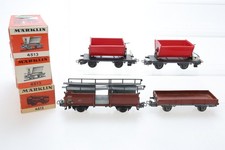 H0 Märklin 4612 2x 4513 305 Kipplore Niederbordwagen Konv. AC OVP N99