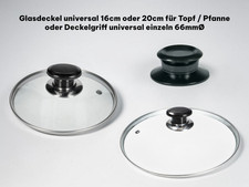 Glasdeckel 16cm 20cm - , topf