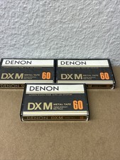 3x Denon DXM 60 Metal Tape Kassette MC metal position Gebraucht - Bitte Lesen