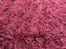 Webpelz Synthetik Pelz weinrot Langhaar Fell Kunstfell 1,50x0,75m Flokati