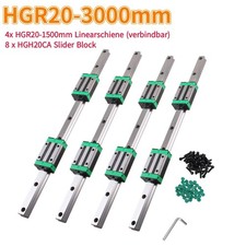 2PCS HGR20 Linearführung