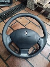 Renault Megane I Phase 2 BA Lederlenkrad Airbaglenkrad Lenkrad Schwarz