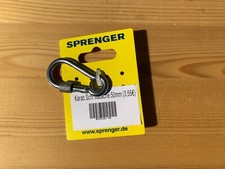 Karabinerhaken / 50mm / Schraubkausche / Edelstahl / Bootszubehör / Bootsteile 
