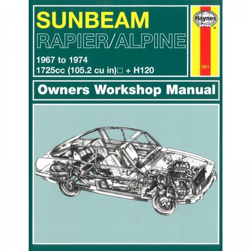 Sunbeam rapier alpine 1725cc - rapier,