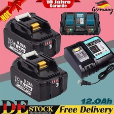 18V 12,0Ah Akku Für Makita BL1850 BL1830 LXT BL1860B Led Anzeige /Dual-Ladegerät