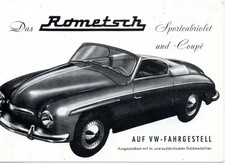 Prospekt  VW Käfer "ROMETSCH"
