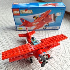 LEGO SYSTEM 6615 Eagle Stunt Flyer Doppeldecker-Flugzeug mit OVP & Anleitung