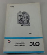 Teilekatalog / Ersatzteilliste ILO Allzweck-Motor S 60 Stand 08/1969