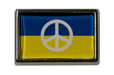 Pin Ukraine mit Peace Zeichen