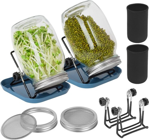 Sprossenglas keimglas 2er set - sprossenglas,