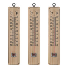 3x Thermometer Wandthermometer