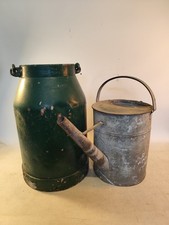 Alt Zink Gießkanne Alu Milchkanne Garten Deko Landhaus Brunnen Schirmständer