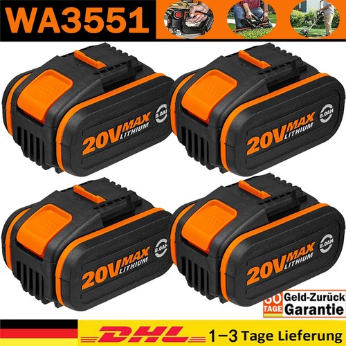 4stück akku für worx 20v - 1-4stück,