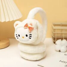Karnevalsaccessoire ,Hallo Kitty Set (Plüschkopfhörer + Handschuhe). Neu!