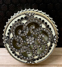 Schmuckdose Ringbox Schmuckschatulle Strass Deckeldose Pillendose Schatulle Neu