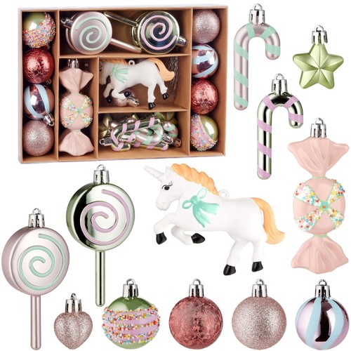 Weihnachtskugel set einhorn - weihnachtskugel,