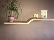 Wandregal Regal gebogen geschwungen Buche Echtholz verleimt und gewachst