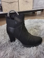 ❤️ Stiefeletten ❤️ Stiefel ❤️ Booties  ❤️ Gr. 39 ❤️ schwarz ❤️ Wildlederoptik ❤️