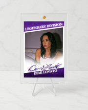 Demi Lovato Trading Card Fanart Auto Signature Autograph limited