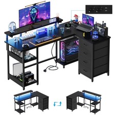 L-förmiger Gaming-Tisch mit