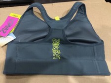 zumba Grau Sport BH Top Fitness Gym Training Crop Dance Gr. XS S M, Neu