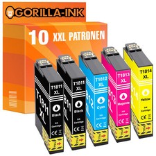 10x Patronen für Epson 18XL XP 102 202 205 212 215 225 30 302 305 312 313 315