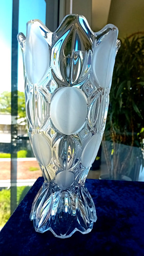 Große schwere glas vase - schwere,