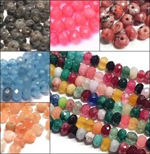 30 Achat Perlen 4mm Rondell