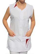 Seersucker Kittel ärmellos