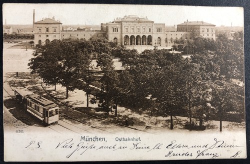 München ostbahnhof mit - ak,
