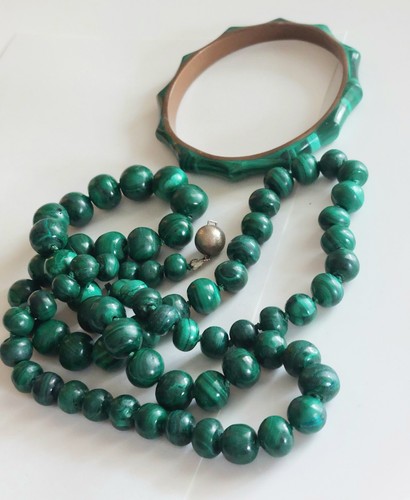 Lange malachitkette cm - malachitkette,