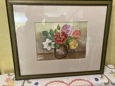 Gerahmtes Aquarell Bild