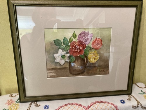Gerahmtes aquarell bild - aquarell,
