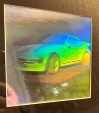 3D - Hologramm Porsche 911 gerahmt  vintage selten