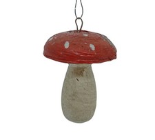 Christbaumschmuck - Fliegenpilz aus Watte zum Hängen, ~ 1930  (# 15507)