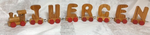Buchstabenzug holz namenszug - holz,