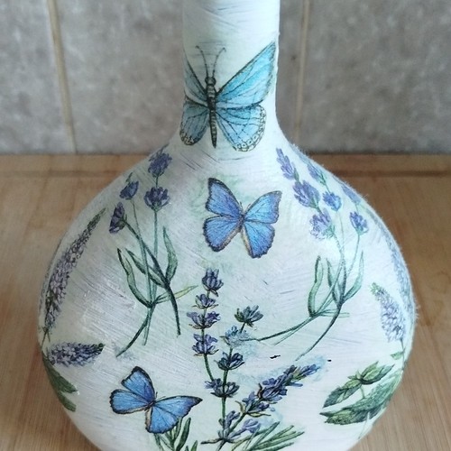 Vase flaschenvase weiß - vase/flaschenvase, mit