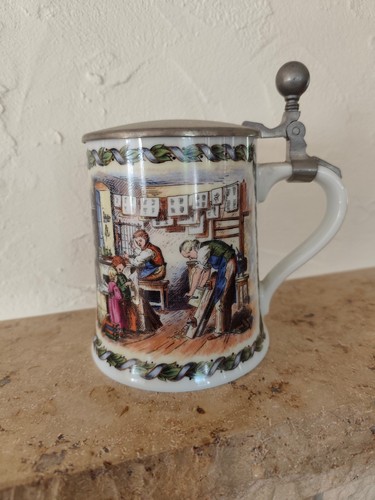 Kaiser alter bierkrug mit - ak,