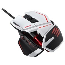 Mad Catz R.A.T. TE 8200 dpi Gaming Maus 9 Tasten Laser ergonomisch weiß RAT TE