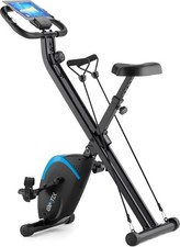 Gymtek® Klappbar Heimtrainer Fahrrad Fitnessbike bis 120kg 8 Widerstandsstufen