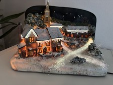 Dekoratives Beleuchtetes Dorf mit Lichtfarbenwechsel Weihnachtsdorf