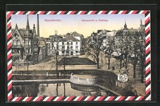 Neumünster, Ansichtskarte, Gänsemarkt u. Kuhberg 1915 