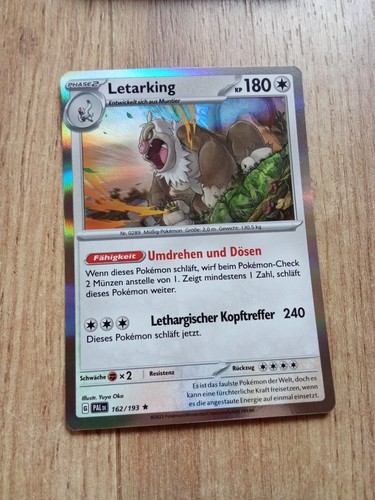 Pokemon holo karte letarking - karte,