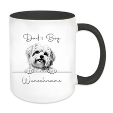 Hunde Tasse Malteser mit