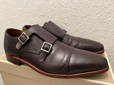 Gordon & Bros Double Monk Lucquin 4924 43 blau grau leder