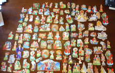 7 (!!) Konvolute alter Oblatenbilder Glanzbilder  Rosenbilder  Poesiebilder