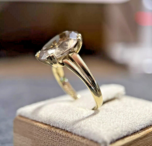 333 gelbgold ring mit - 333,