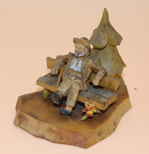 Antike Schnitzerei Opa auf